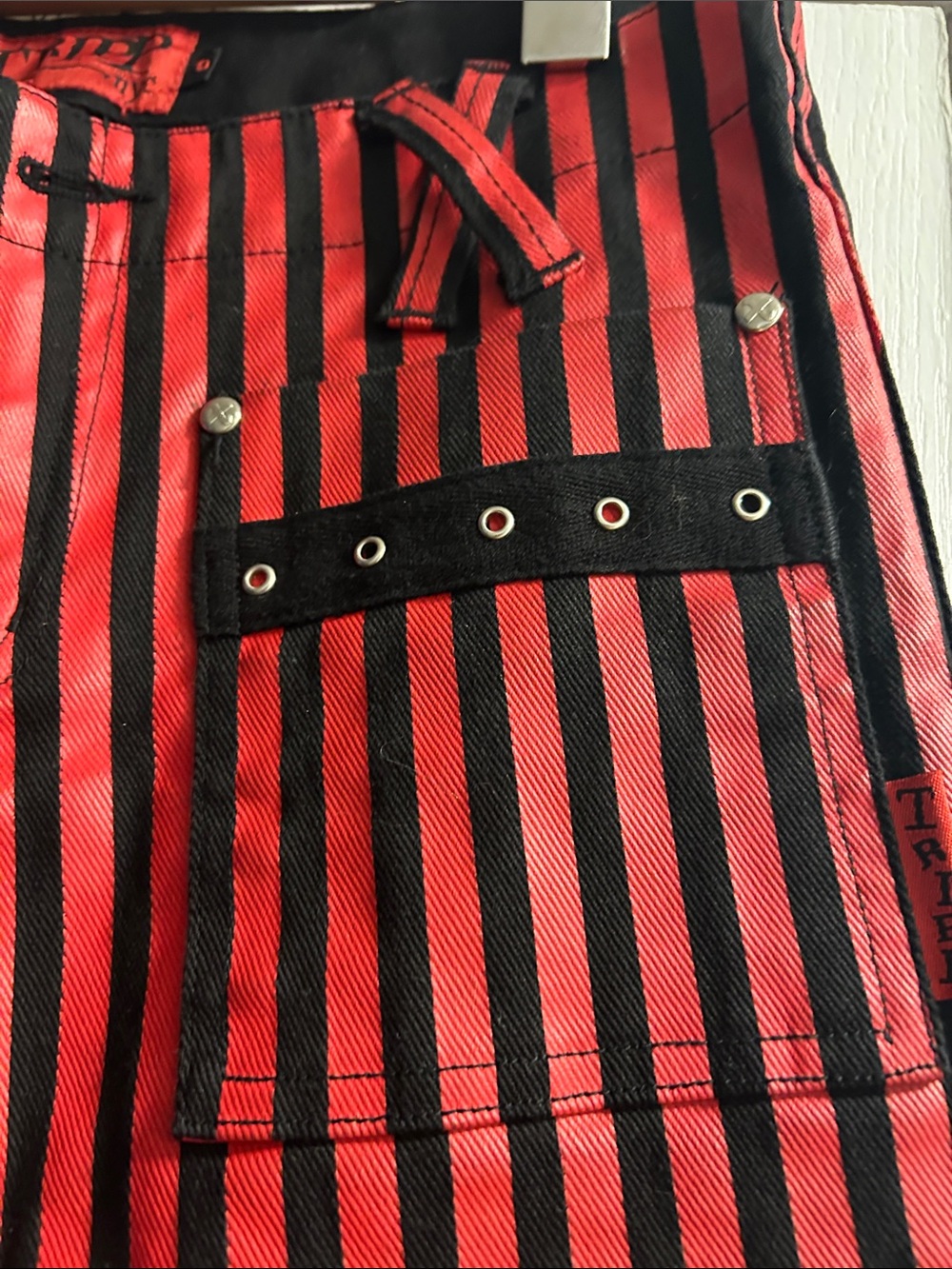 Tripp NYC Red & Black Striped Skinny Jeans - Picture 4 of 8